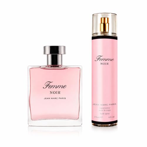Listado de Perfume Paris los preferidos por los clientes. 47 Set Jean Marc Paris Femme Noir 100ml / 236ml