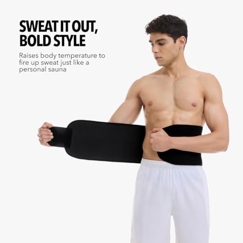 Image of Boldfit Sweat Belt for Women Fat Burner Made of Neoprene for Waist & Tummy Exercise, Sweat Belt for Men & Women for Fat Loss
