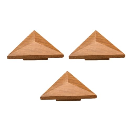 Image of Premium Wooden Knobs for Furniture Cabinets, Drawers & Wardrobes | Pack of 3 | Colour: Natural Wood | Material: Teak Wood | Size: 2 Inch-| 3 Years Warranty |