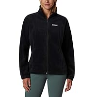 Columbia Women's Benton Springs Full Zip Full Zip Fleece Jacket, BLACK, Size M