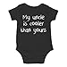 My Uncle is Cooler Than Yours - Funny Baby Essentials Bodysuit - Newborn Clothes Baby Romper (Newborn, Black)