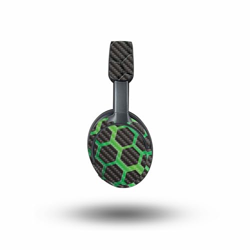 Image of MightySkins Carbon Fiber Skin Compatible with Bose QuietComfort Ultra - Green Hex | Protective, Durable Textured Carbon Fiber Finish | Easy to Apply, Remove, and Change Style