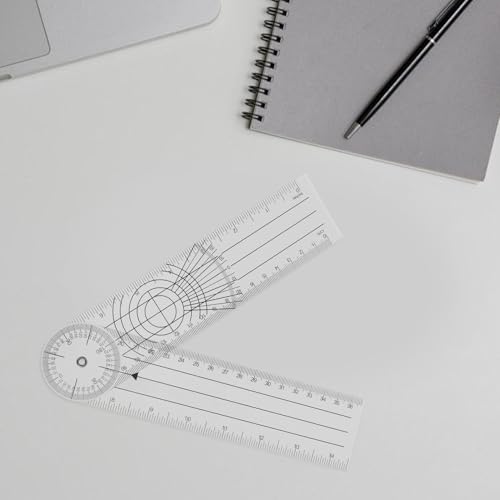 Juego de 4 Goniómetros Plásticos de 8 Pulgadas con Protractor Plegable miniatura 5