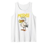 Lustige Möwe Pommes Cartoon Fastfood Humor