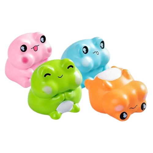 Yardwe 4pièces Figurines De Grenouilles Miniatures Résine Décorations Animaux De Jardin Accessoires De Micro-Paysage pour Intérieur Et Extérieur