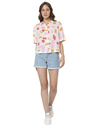 Image of VERO MODA Women's Slim Fit Collar Neck Shirt