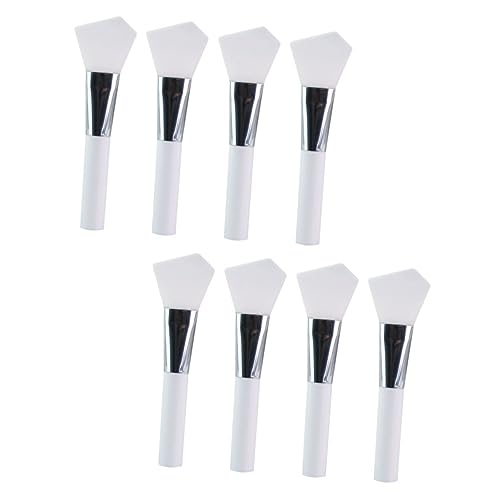 DECOMELODY 8 pièces Brosse Silicone Professionnelle pour Masque Facial Accessoire DIY pour Application Uniforme de Masques à Largile Boue et Soins Visage de Pinceaux Cosmétiques