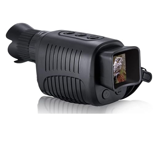 LBNVBC Dispositivo monocular de visión Nocturna 1080P HD Infrarrojos 5X Zoom Digital telescopio de al Aire Libre día Noche Doble Uso 100% Oscuridad 300m