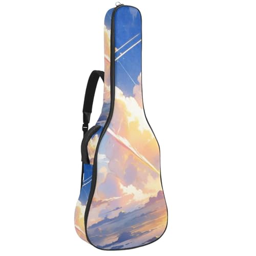 Sac pour guitare avec couche de protection supérieure et finitions soignées