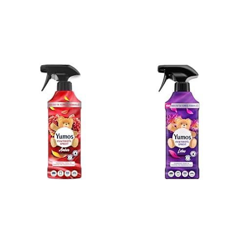 Yumoş Seti | Sprey Yıkanması Zor Eşyalar İçin Giysi Spreyi Amber 450 ml x1 + Ev veTekstil Spreyi Lotus Yıkanması Zor Eşyalar İçin 450 ml x1