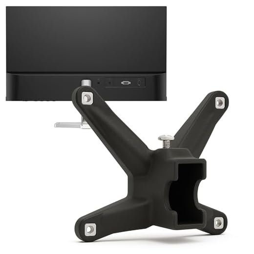 3IDEE VESA Adapter für HP Monitor Serie 5 & Mf (524sa, 524sf, 524sw, 527sa, 527sf, 527sw, 532sf, M22f, M24f, M27f, M32f) - Monitor Halterung Adapter 75x75 mm - für Monitore ohne VESA Anschluss
