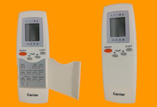 Image of Sanavya AC Remote Control - Compatible Replacement for Carrier Split & Window Air Conditioners 42KPCO18703- Replicates Genuine Remote Functions (Carrier Ac Remote 91)