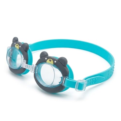 Image of BURNLAB Swimming Goggles for Kids, Clear Vision Pool Goggles for Boys & Girls, Easy Adjustable Strap (Bear)