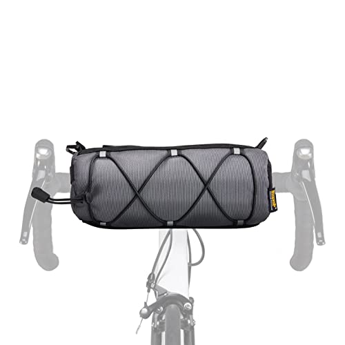 JOLY FANG Fahrrad Lenkertasche Umhängetasche Multifunktionale Fahrradtasche Lenker mit Schultergurt für Rennrad Mountainbike 2.4L(Grau) Cover
