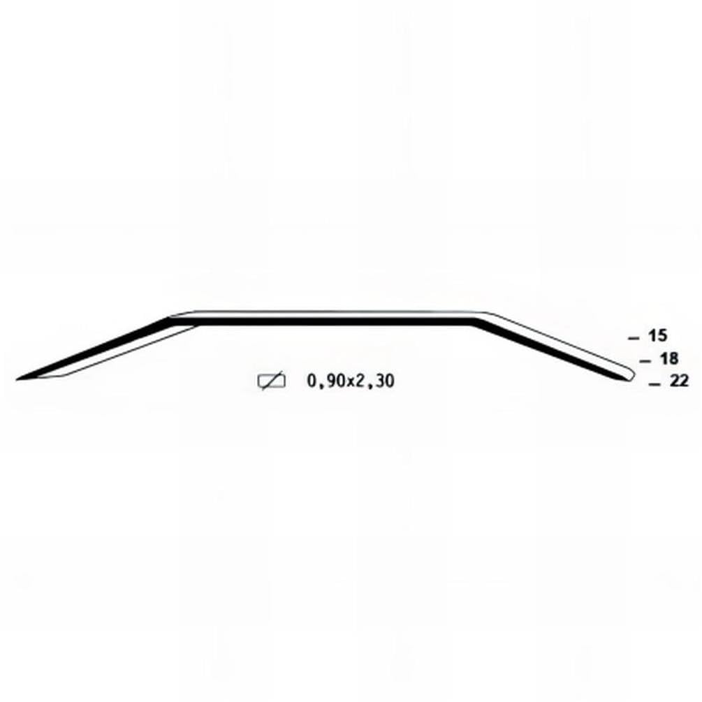 10.000 punti metallici zincati O-22-4.5x22x0.7x1 mm - D-Work