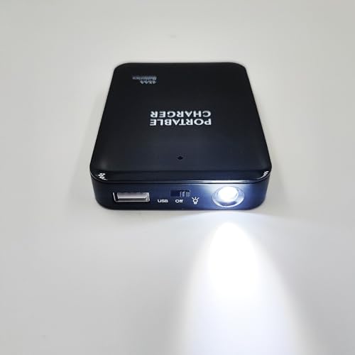 LZDICITARU Battery Operated Phone Charger Emergency|USB Battery Powered Power Bank Portable 4 AA Batteries Powered Outlet の商品画像 1