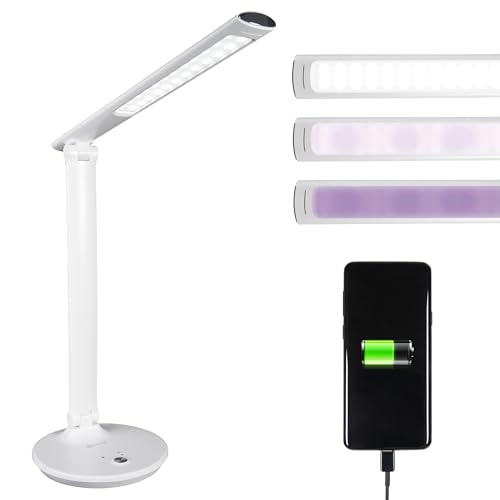 OttLite グッドハウスキーピングサニタイジングライト&デスクランプ USB充電付き LEDデスクランプ ブックライト 読書灯 タッチ起動 フレキシブルネック ホームオフィス用デスクライト ライトスタンド（Amazon）