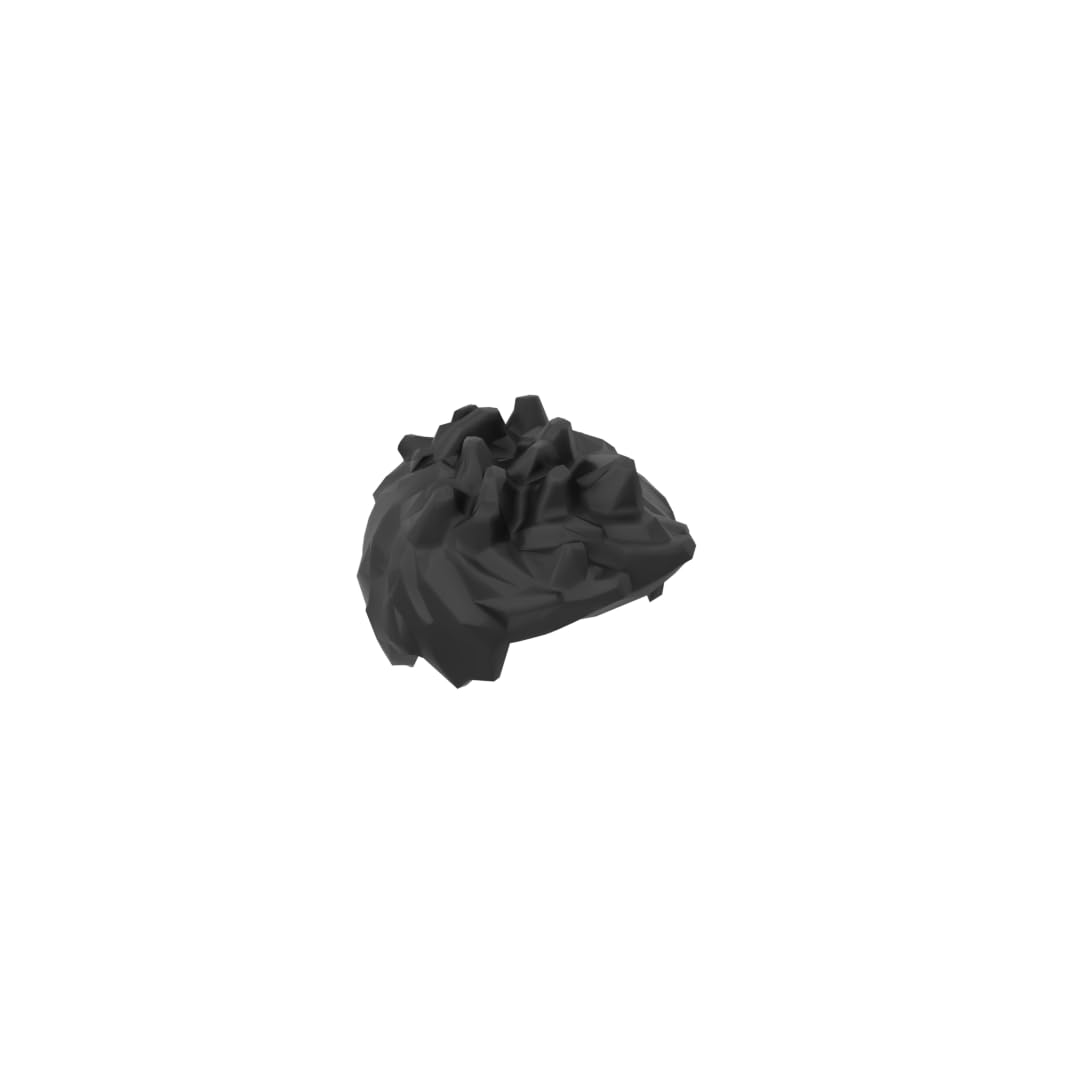 Hairstyle Scattered Spiked Hair 50PCS Compatible with Lego 98385 GDS-90117 Classic Bulk Toy MOC Color:Black
