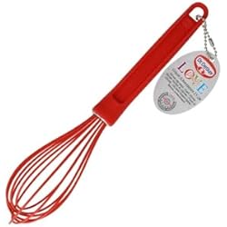Batidora Manual Carrefour DR OETKER Batidor manual de varillas en silicona roja, 25x5,6cm, 1ud.
