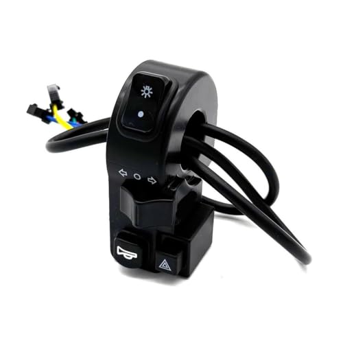 Bicicleta eléctrica bocina e interruptor de luces de emergencia para evitar accidentes