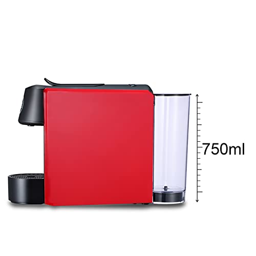 Image of VERO Infuso Pro Capsule Coffee Machine, Red, 20 Bar Italian ULKA Pump Espresso Maker, Compatible with Nespresso Original, 3 Brew & Temp Customization, Professional Coffee Maker, 2 Yr Warranty
