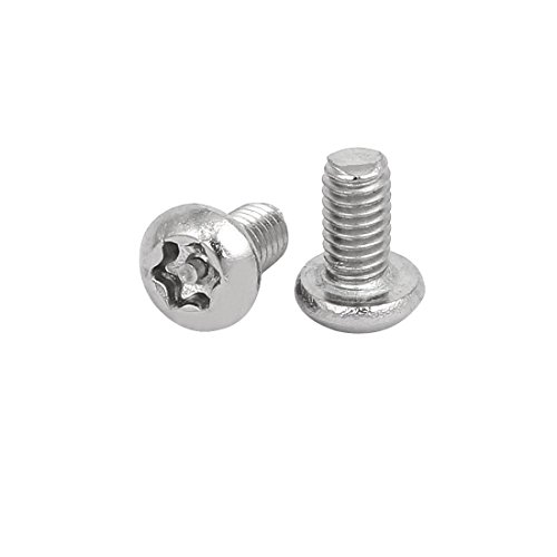 Sourcingmap M4 x 8mm 304 Stainless Steel Torx Security Pan Head Machine Screws 50PCS, Silver - Image 2