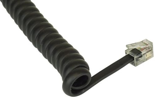 InLine Spiralkabel  RJ10 St St  max  schwarz