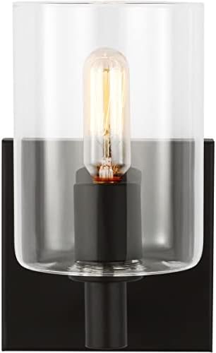 Generation Lighting 4164201-112 Fullton Vanity, 1-Light 60 Watts, Midnight Black