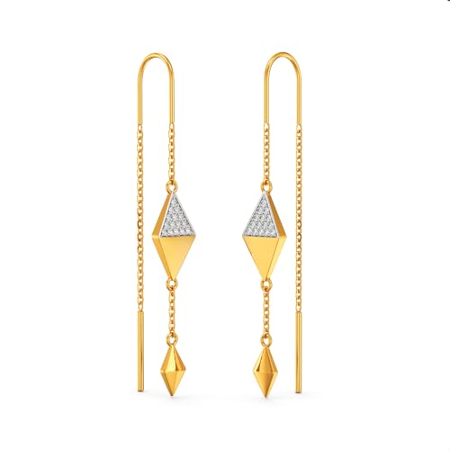 Image of Joyalukkas 22k (916) Purity BIS Certified Sui Daga Gold Earrings For Women