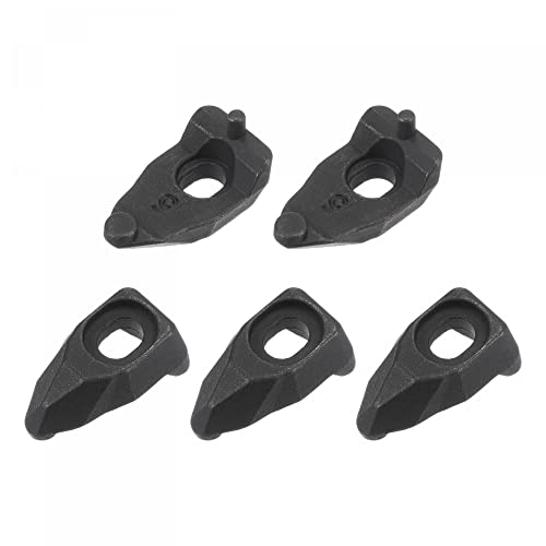 uxcell DLM5 Placas de sujeción de acero al carbono alto 5 piezas miniatura 1