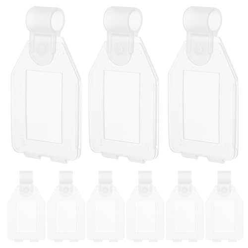 HOMSFOU 20 Piezas Portaetiquetas Para Etiquetas De Precio Soportes Para Letreros De Mercancía Portaetiquetas Para Tiendas Mercado Expositor De Etiquetas De Precio Para Supermercados