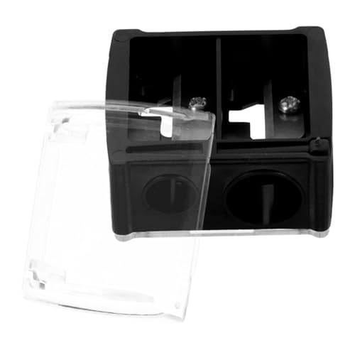 PATKAW 1 Pc sacapuntas transatlántico lápiz delineador de labios moldeador afilador de cejas Black