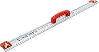 BGS Diy 50866 | Schneid- und Markierlineal | mit Griff und Wasserwaage | 750 mm