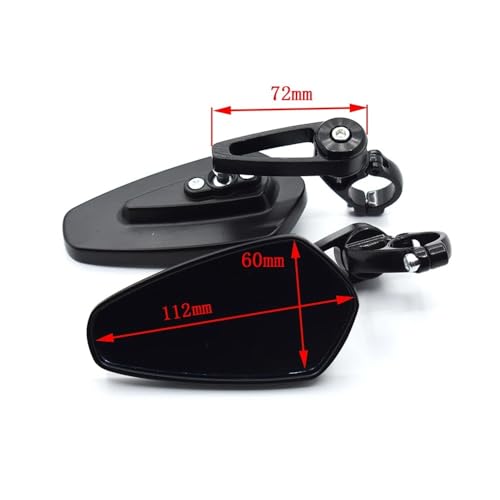 Espejo retrovisor universal de 22mm para manillar de moto Monster 620 4