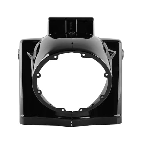 Protecteur cache phare rond 7 pouces moto Touring carénage noir brillant 2014-Up