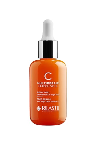 Rilastil Siero Viso Multirepair Intense C, Azione illuminante, Con Vitamina C High Tech, Antirughe, 30 ml