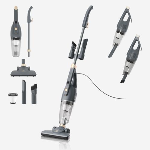 SUPERLEX Stielstaubsauger mit Kabel 600W 13kPa Starker Staubsauger mit HEPA Filter und 2 in 1 Handstaubsauger Leichter Hohe Saugleistung für Tierhaare Hartböden Teppiche Möbel Treppen und Enge Ecken SUPERLEX Stielstaubsauger mit Kabel 600W 13kPa Starker Staubsauger mit HEPA Filter und 2 in 1 Handstaubsauger Leichter Hohe Saugleistung für Tierhaare Hartböden Teppiche Möbel Treppen und Enge Ecken