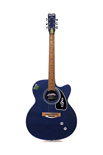 Givson Venus Super Special, 6-Strings, Semi-Electric Guitar, Right-Handed, Blue, With Guitar Cover/Bag