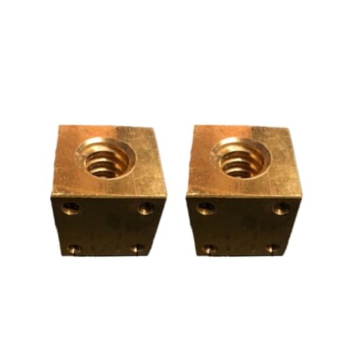 Ball Screw nut Numerical Control Parts 1pc T12 T18 T20 T25 T30 Brass Lead Screw Square Nut Trapezoid Screw Support Nut Right Thread(T12x3 Right-Hand)