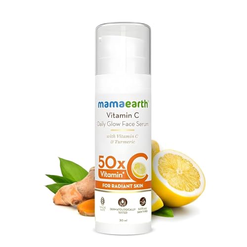 Mamaearth Vitamin C Daily Glow Face Serum | 1.01 Fl Oz (30ml)