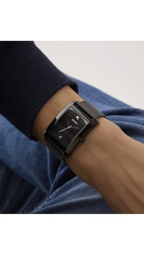 Image of GUESS Clyde Analog Watch for Men with Rectangle Dial & Water Resistant Man's Wrist Watches