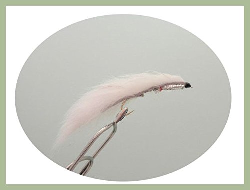 Mouches à Truite Serpent Naturel Argent - Taille 8, Lot De 3 - Fabriquées UK