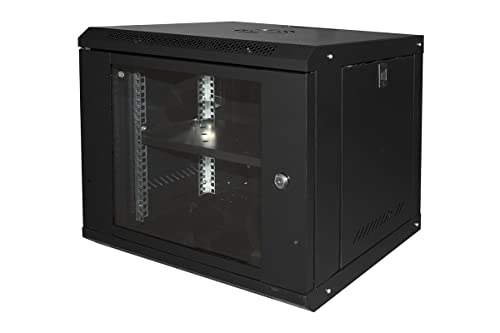 STRUTTURA LEGGERA E RESISTENTE: realizzato in lamiera da 0,8 mm; facile da trasportare; include un ripiano con profondità di 19 cm; quattro montanti laterali verticali da 19'' regolabili in profondità