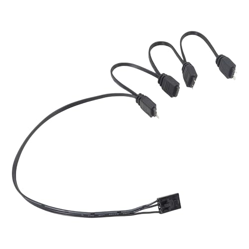 Adaptador ARGB 4P de 4 pines a 5 V 3 pines ARGB para fuente de alimentación estable HDLL120 y adaptador de concentrador de ventilador LED de control LED