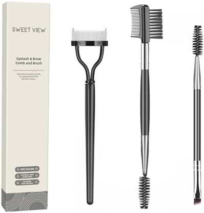 SWEET VIEW Eyelash Comb Lash Separator Tool Brow Brush