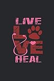 Photo Gallery live love heal: gift for vet tech blank lined notebook / journal gift 6x9 inches (120 pages) Photo Gallery live love heal: gift for vet tech blank lined notebook / journal gift 6x9 inches (120 pages)