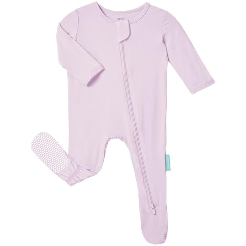 Image of PurComfy Baby Zipper Footie Pajamas, Supersoft Bamboo Rayon Baby Footed Pjs Boy Girl 0-3-6-9-18-24 Month Coverall Sleepers