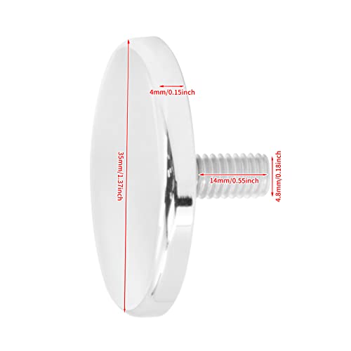 HDBUBALUS Motorrad CNC Innenverkleidung Spiegel Stecker Spiegel Loch Stecker Schrauben Montage Loch Stecker Fit Für Harley Batwing Street Glide Electra Glide Tri Glide 1996-2016 Chrom