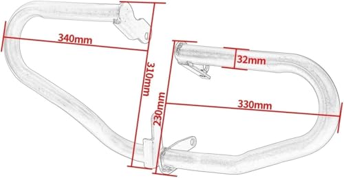 Barres de protection moto CMX1100 2021 pare-chocs argent - 3
