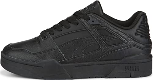 PUMA Mens Slipstream Leather Lace Up Sneakers Shoes Casual - Black